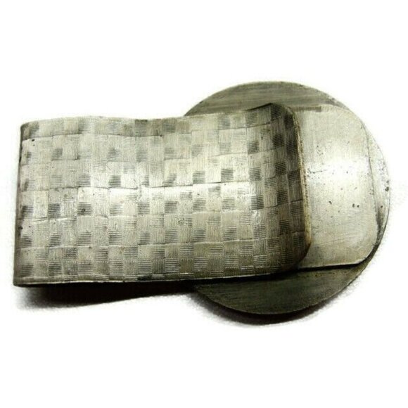 Trader's Grill Money Clip Credit Card Cash ID Holder Silver Tone Advertisement - Picture 6 of 7